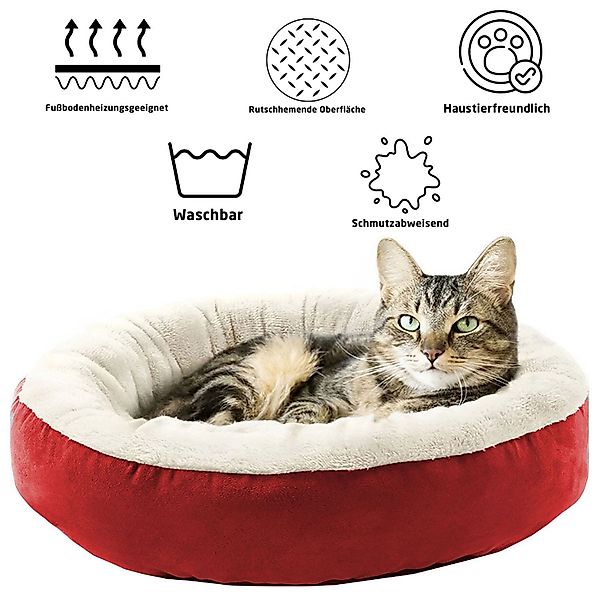 Jungengel Katzenliege Katzenbett Katzenkissen 55cm Grau günstig online kaufen