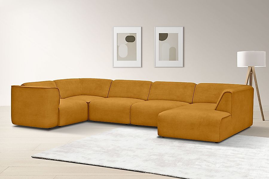 OTTO home Wohnlandschaft "Merid U-Form, jederzeit durch Module erweiterbar, günstig online kaufen