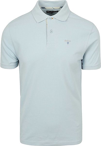 Barbour Tartan Pique Poloshirt Hellblau - Größe XL günstig online kaufen