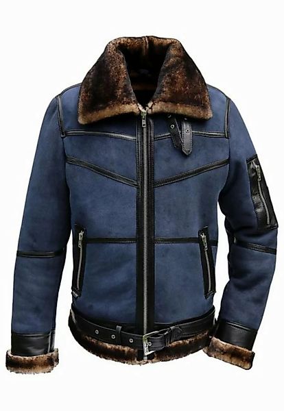 Hollert Winterjacke Lammfelljacke B16 Blau günstig online kaufen