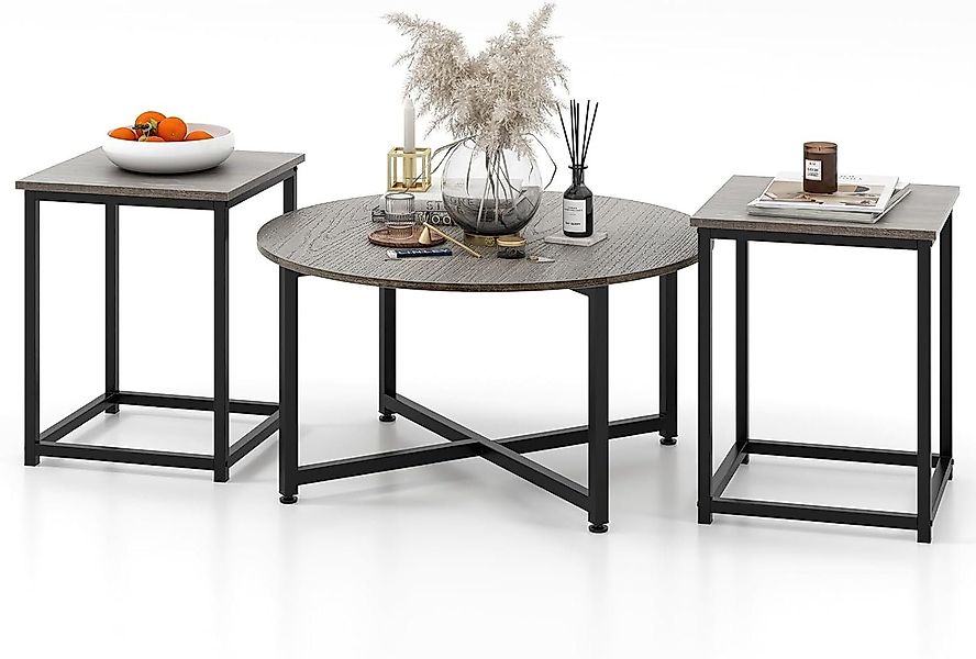 KOMFOTTEU Couchtisch Sofatisch (Set, 3-St), mit günstig online kaufen