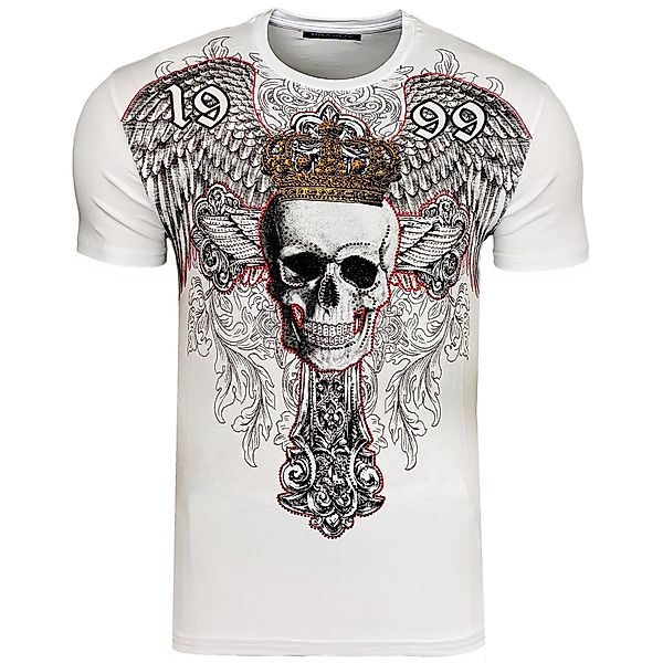 Baxboy T-Shirt Baxboy Totenkopf T-Shirt günstig online kaufen