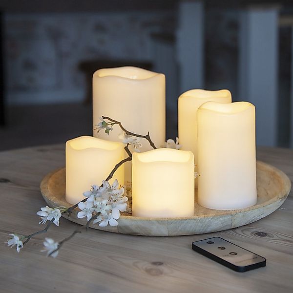 MARELIDA LED-Kerze LED Kerzenset flackernd Timer günstig online kaufen