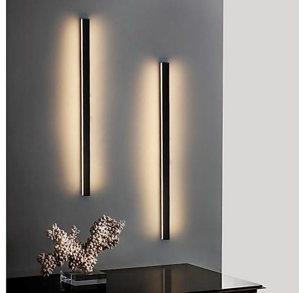 Nettlife LED Wandleuchte Schwarz Modern 60CM 21W Up Down innen Wandbeleucht günstig online kaufen