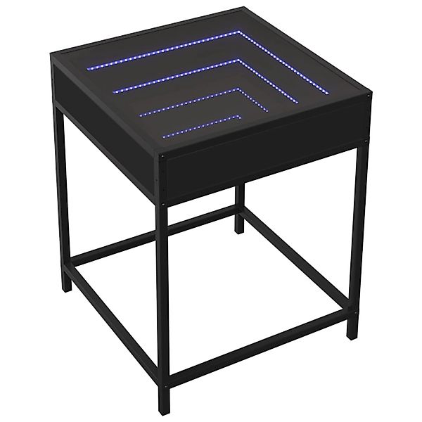 vidaXL Nachttisch mit Infinity-LED Schwarz 40x40x51 cm 3284091 günstig online kaufen