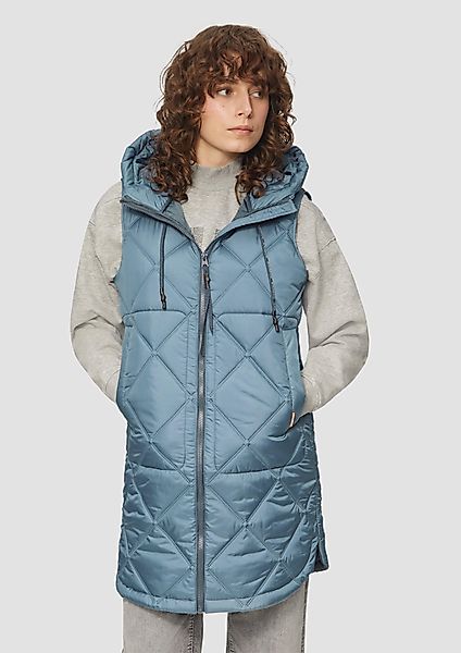 QS Funktionsweste Lange Weste mit Prägemuster günstig online kaufen