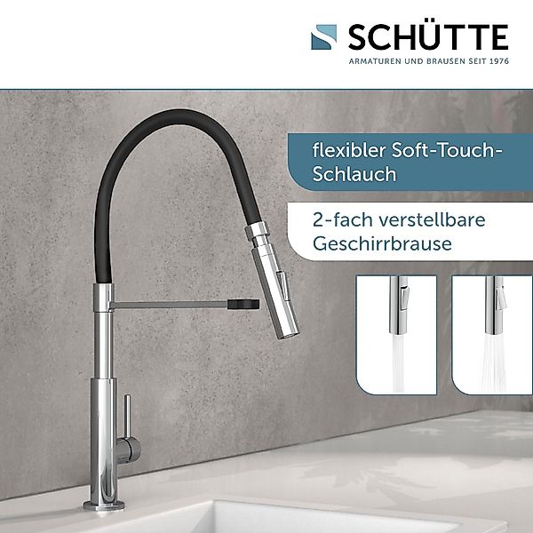 Schütte Spültischarmatur Stilo mit Geschirrbrause, ausziehbar, günstig online kaufen