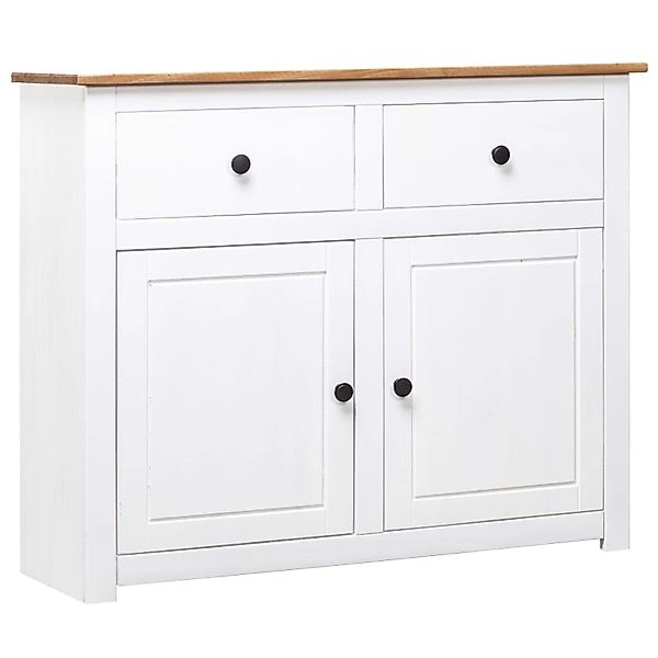 vidaXL Sideboard Weiß 93x40x80 cm Kiefernholz Panama 282699 günstig online kaufen