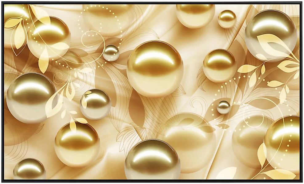 Papermoon Infrarotheizung »Goldene Kugeln«, sehr angenehme Strahlungswärme günstig online kaufen