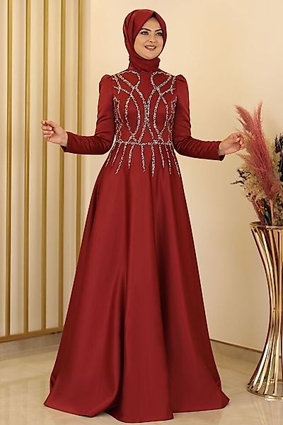 fashionshowcase Satinkleid Maxikleid in Satinoptik mit günstig online kaufen