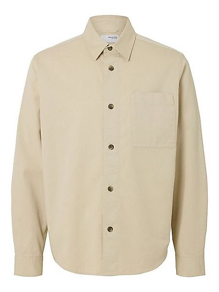 SELECTED HOMME Outdoorhemd - Overshirt einfarbig  - Worker Hemd - lockeres günstig online kaufen