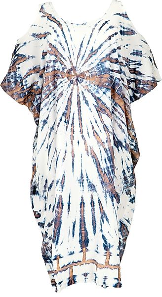 Guru-Shop Midikleid Boho Kaftan, langes open Shoulder Batikkleid,.. alterna günstig online kaufen
