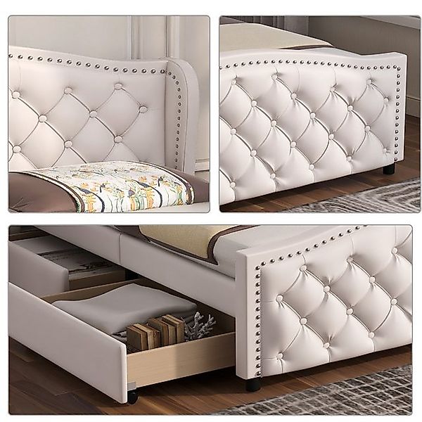 STILVORA Polsterbett STILVORA Doppelbett 160x200 mit Stauraum Jugendbett mi günstig online kaufen