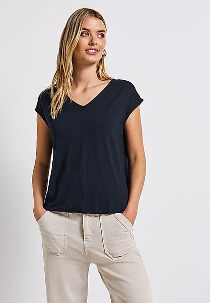 STREET ONE T-Shirt bestehend aus einem Materialmix günstig online kaufen