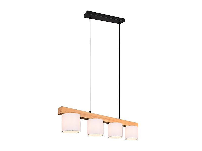 Reality Leuchten LED Pendelleuchte mit Holz-Balken, Breite 75cm, Dimmfunkti günstig online kaufen