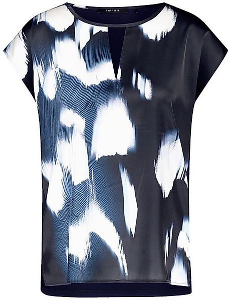 Taifun T-Shirt – Lockeres Shirt mit Frontprint - Kurzarmshirt mit Rundhalsa günstig online kaufen