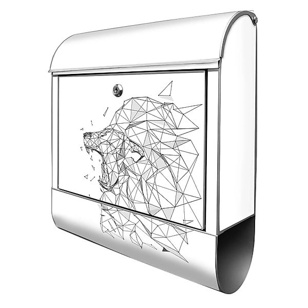 Banjado Design Briefkasten Silber Pulverbeschichtet 39x47x14cm 2 Schlüssel günstig online kaufen