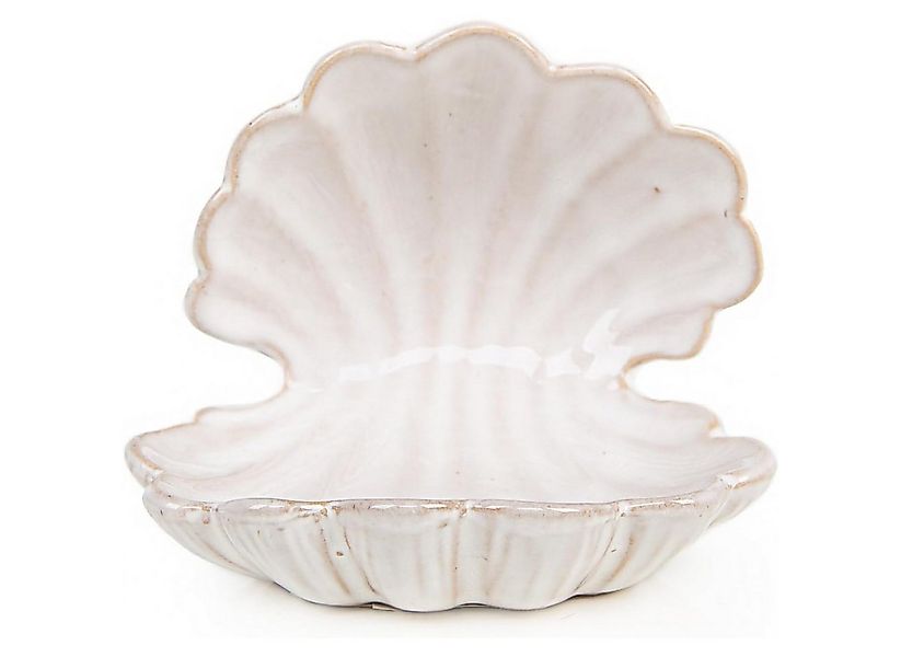 Logbuch-Verlag Dekofigur Muschel Schale Schmuckschale aus Porzellan creme w günstig online kaufen