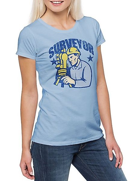 Urban Backwoods Print-Shirt Surveyor I Damen T-Shirt Gutachter Experte Inge günstig online kaufen
