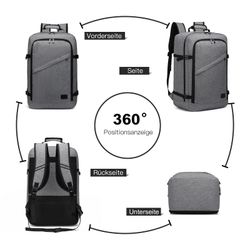 KONO Rucksack Handgepäck-Rucksack mit vielen Fächern günstig online kaufen