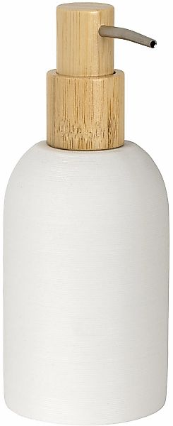 WENKO Seifenspender "Altavalle" robuster Dosierspender aus Polyresin und Ba günstig online kaufen
