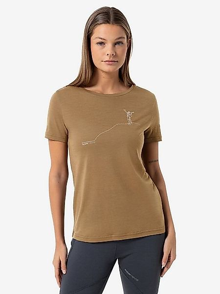 SUPER.NATURAL Print-Shirt Merino T-Shirt W GIPFELGLÜCK TEE wärmender Merino günstig online kaufen