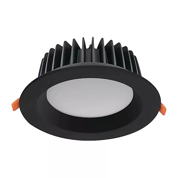 LED Einbauspot Tiberi in Schwarz 30W 2850lm IP44 günstig online kaufen