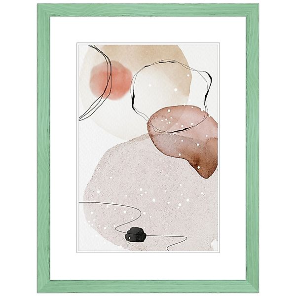 WANDStyle Bilderrahmen H300 aus Massivholz in Hellgrün 15 x 15 cm im Stil M günstig online kaufen