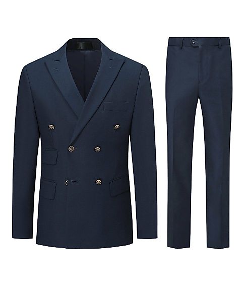Allthemen Anzug (2 tlg) zweireihiger Herrenanzug günstig online kaufen