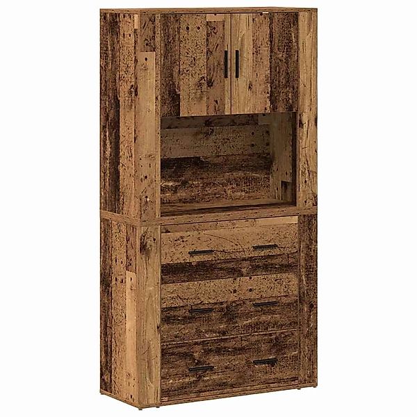 vidaXL Highboard mit Schubladen Altholz 80 x 33 x 150 cm Holzwerkstoff 3334 günstig online kaufen