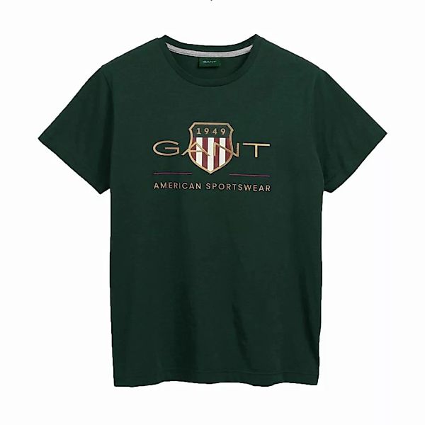 GANT Herren T-Shirt - D2. ARCHIVE SHIELD, Rundhals, kurzarm, Baumwolle, Pri günstig online kaufen