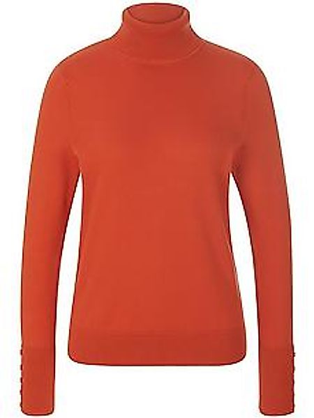 Rollkragen-Pullover aus 100% SUPIMA®-Baumwolle Peter Hahn orange günstig online kaufen