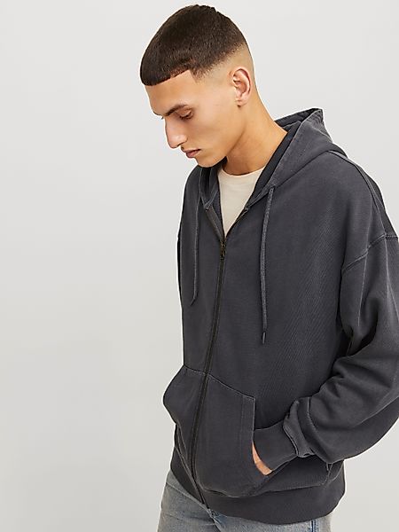 Jack & Jones Kapuzensweatjacke "JJECHARGE Hoodie mit Rippbündchen und prakt günstig online kaufen