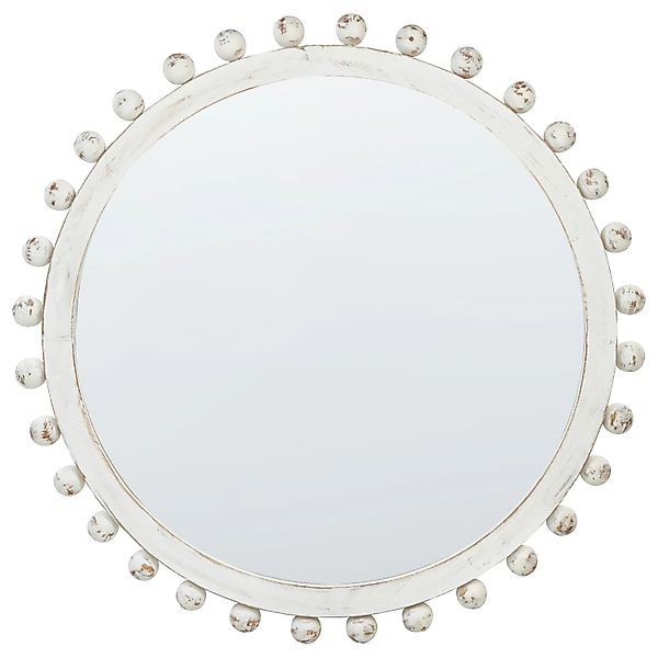 Beliani Wandspiegel TAZILLY Cremeweiß 4x71x71 günstig online kaufen