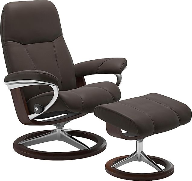 Stressless "Consul" Set, Relaxsessel mit Hocker, mit Hocker, mit Signature günstig online kaufen
