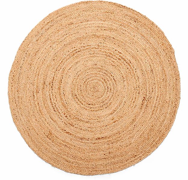 my home Teppich "Bjarka" rund 10 mm Höhe meliert, 100% Jute, handgewebt, au günstig online kaufen