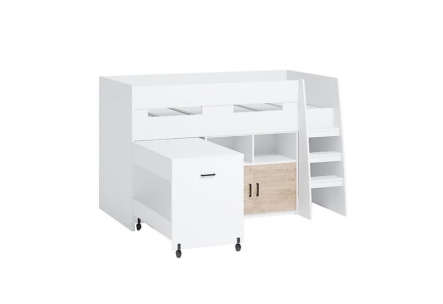 HTI-Living Kinderbett Bett 90x200 cm Hochbett mit Schreibtisch (Stück, 1-tl günstig online kaufen