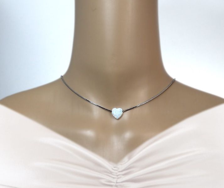 Edellis Kette mit Anhänger Weiße Opal günstig online kaufen