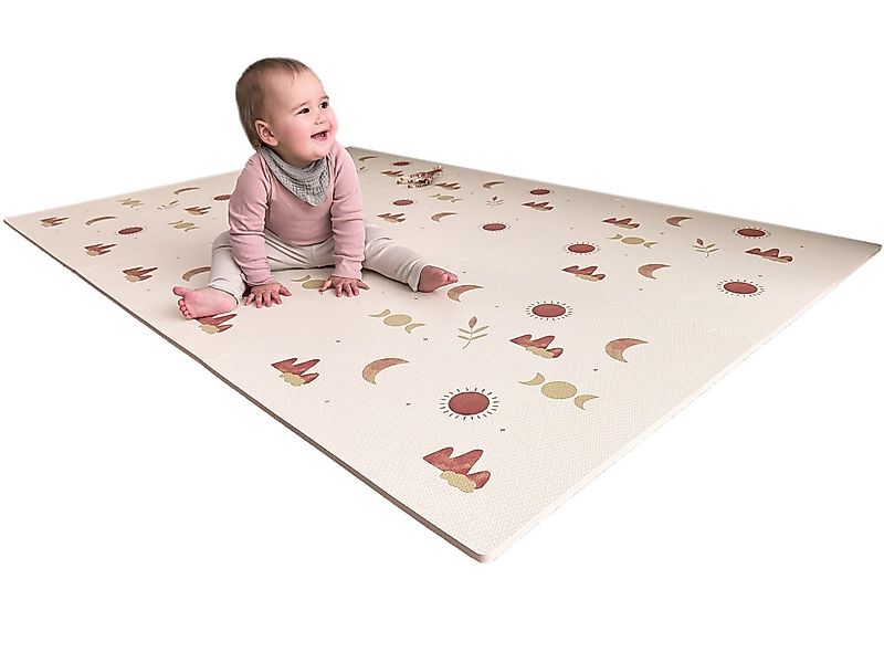Little Lemon Spielmatte Moon, randlose Krabbelmatte - Puzzlematte für Babys günstig online kaufen