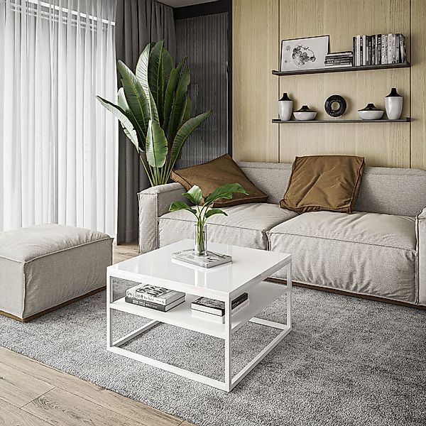 Lookway Couchtisch NOVA HOCHGLANZ mit Ablage günstig online kaufen