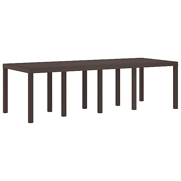 vidaXL Gartentisch Gartentisch Braun 250x100x73 cm günstig online kaufen