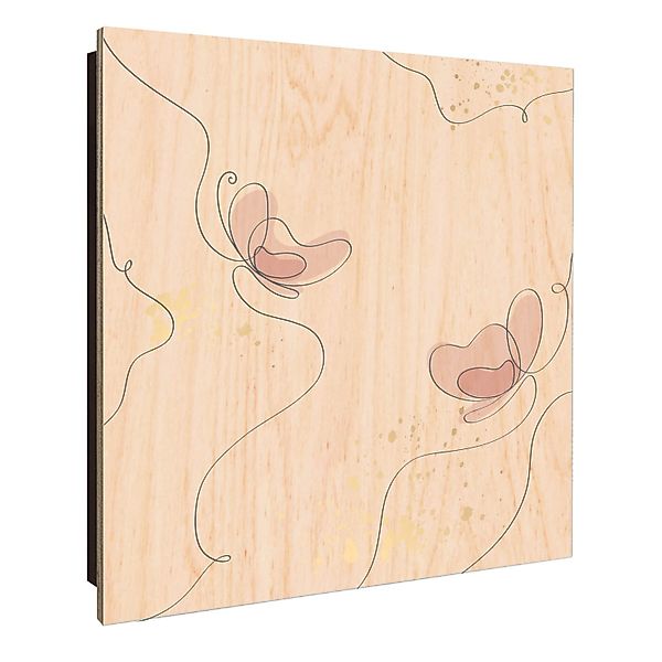 Banjado Großer Schlüsselkasten Holz 30x30cm Schwarz Scharnier Links 50 Hake günstig online kaufen