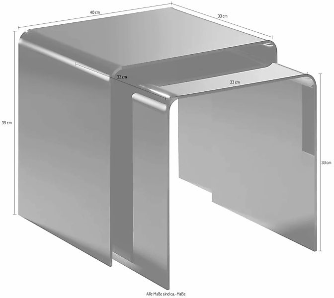 Places of Style Beistelltisch "Remus", aus Acrylglas günstig online kaufen