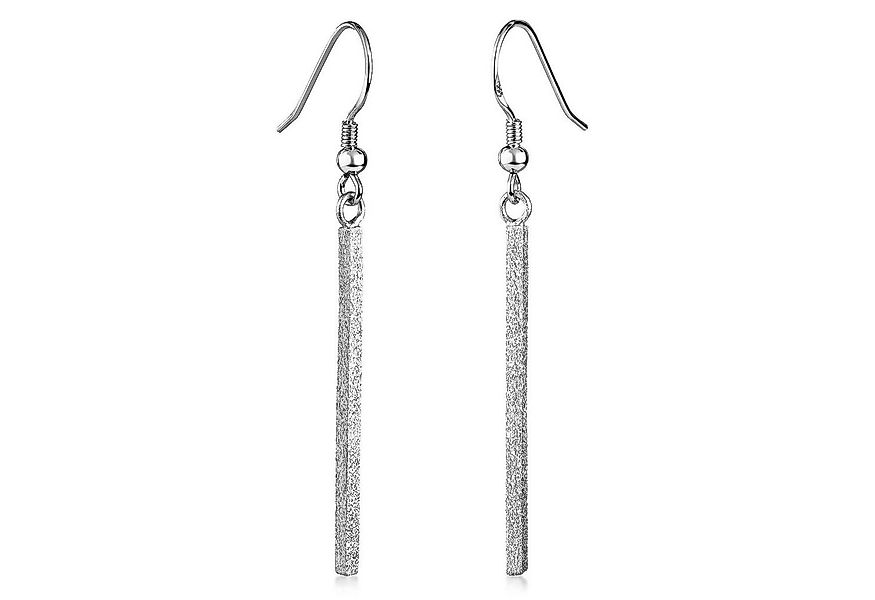 Materia Paar Ohrhänger Damen Silber Stäbchen Matt 50mm SO-80, 925 Sterling günstig online kaufen