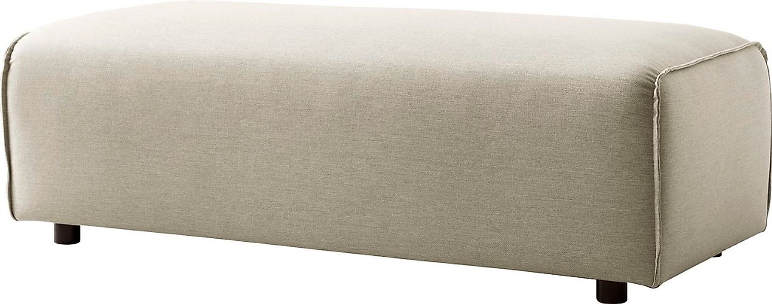 LeGer Home by Lena Gercke Hocker "PIARA, Polsterhocker mit Kedernaht, Cord, günstig online kaufen