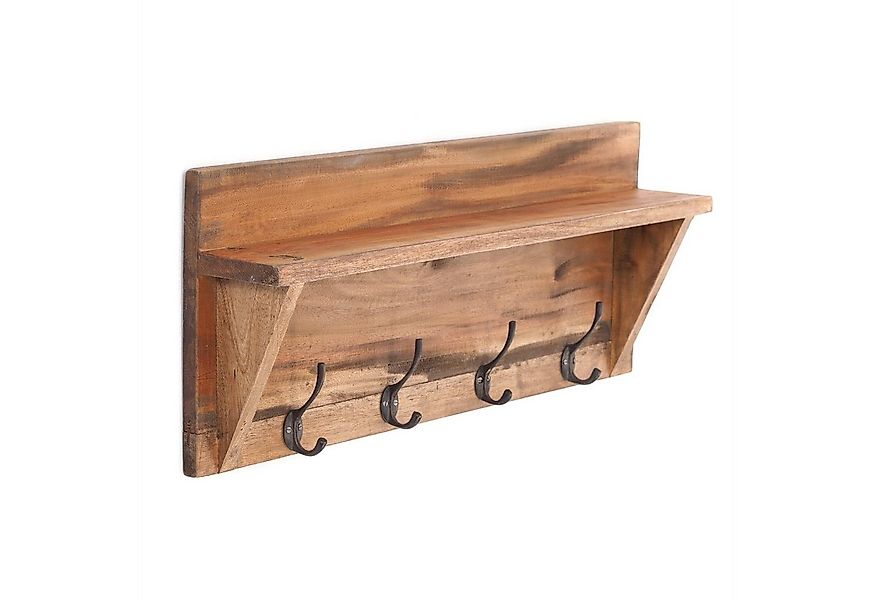 DESIGN DELIGHTS Wandgarderobe WANDGARDEROBE MIT REGAL "VINTAGE", 60x26cm (B günstig online kaufen