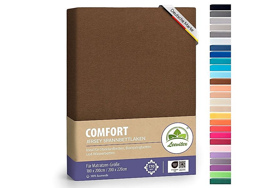 leevitex® Spannbettlaken Spannbettlaken Boxspringbett & Wasserbett Spannbet günstig online kaufen