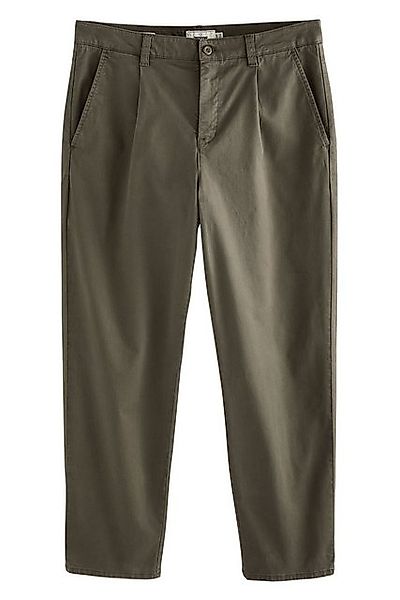 Next Bundfaltenhose Chinohose mit Bundfalten im Relaxed Tapered Fit (1-tlg) günstig online kaufen