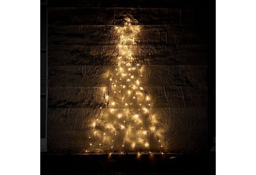 Lights4fun LED Dekolicht Wanddeko Bicolor LED Weihnachtsbaum mit Fernbedien günstig online kaufen