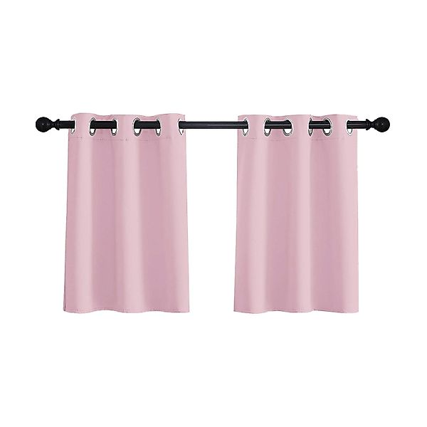 Jibenhome Scheibengardine Bistrogardine Kurzgardinen mit Ösen Vorhang Blick günstig online kaufen